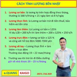 Cách tính Lương tại Nhật
