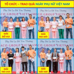 Trao quà cho các học viên ngày phụ nữ Việt Nam