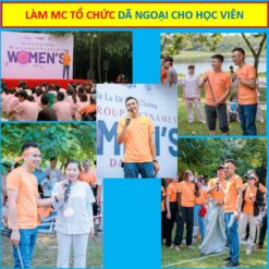 Quang làm MC tổ chức chương trình ngoại khóa