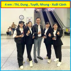 Các e Thi, Dung, Tuyết, Nhung Xuất Cảnh