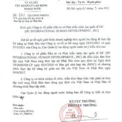 Xác nhận của Bộ Lao Động TB & XH