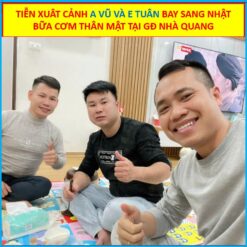 Bữa cơm thân mật với 2 anh em trước khia Bay sang Nhật
