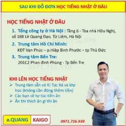 Học tiếng Nhật ở Hà Nội hay Hồ Chí Minh